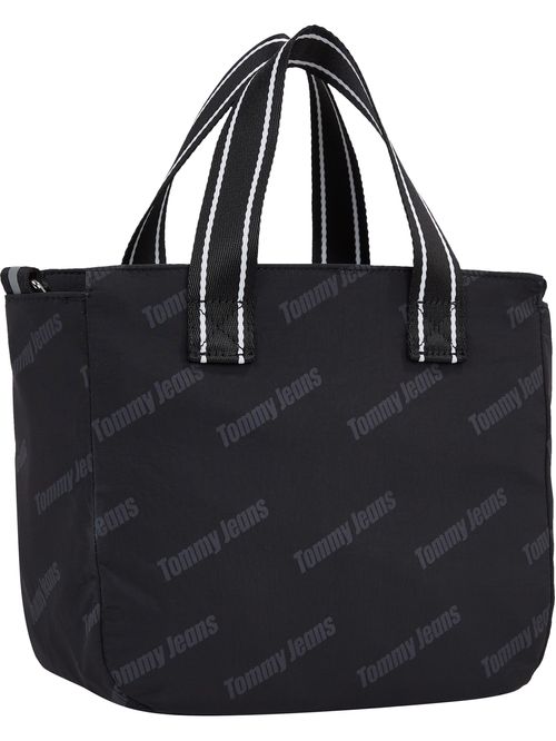 BOLSO TOTE PEQUEÑO CON BANDOLERA Y LOGO