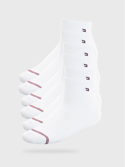 PAQUETE DE 6 PARES DE MEDIAS CON LOGO BORDADO