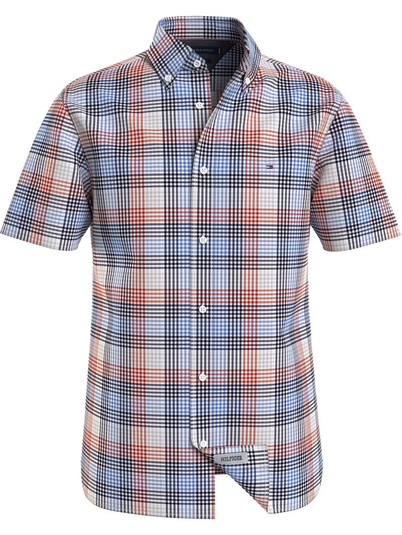 Camisa manga corta tommy hilfiger sale