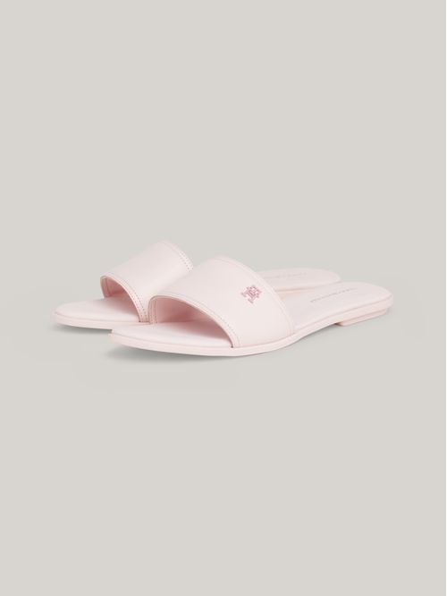 SANDALIAS TONALES DE CUERO TH MONOGRAM