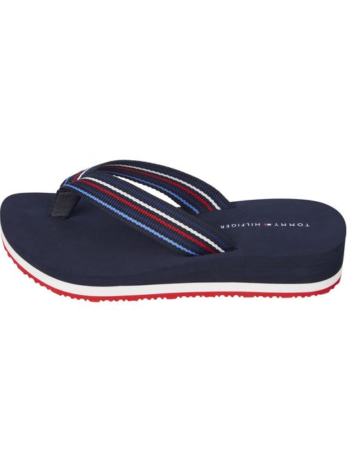 SANDALIAS CON CUÑAS DE RAYAS