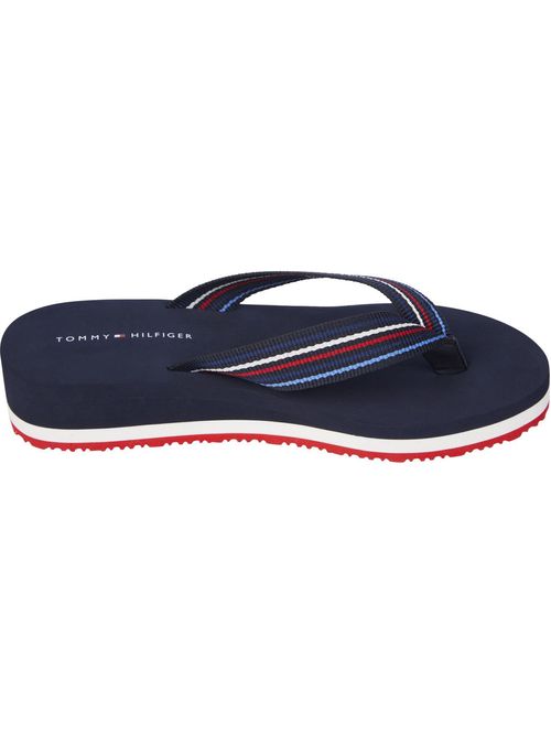SANDALIAS CON CUÑAS DE RAYAS
