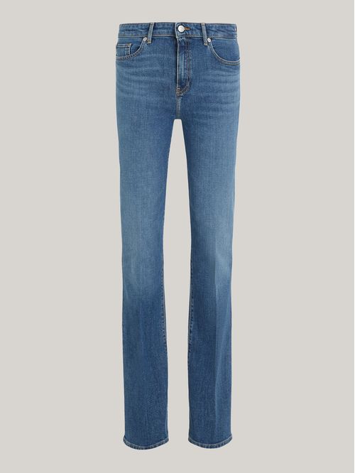 JEANS DE TIRO MEDIO CON CORTE BOOTCUT Y EFECTO DESTEÑIDO
