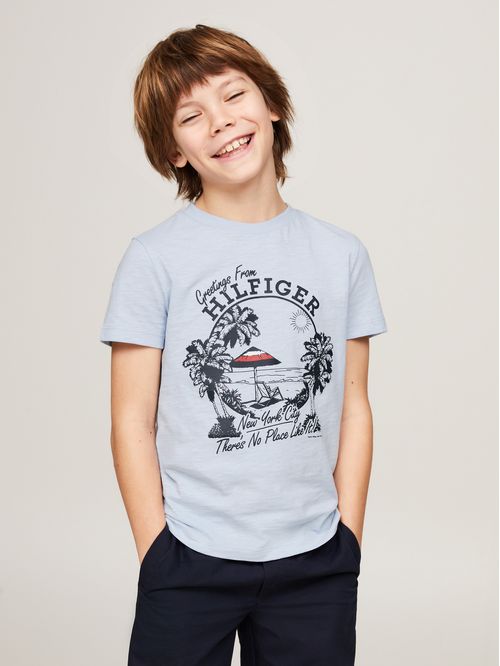 CAMISETA DE CUELLO REDONDO CON GRÁFICO (NIÑOS)