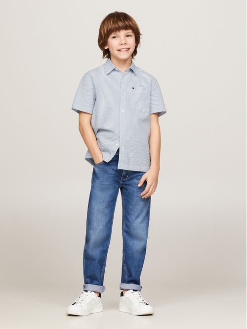 CAMISA DE MANGA CORTA MIL RAYAS (NIÑOS)