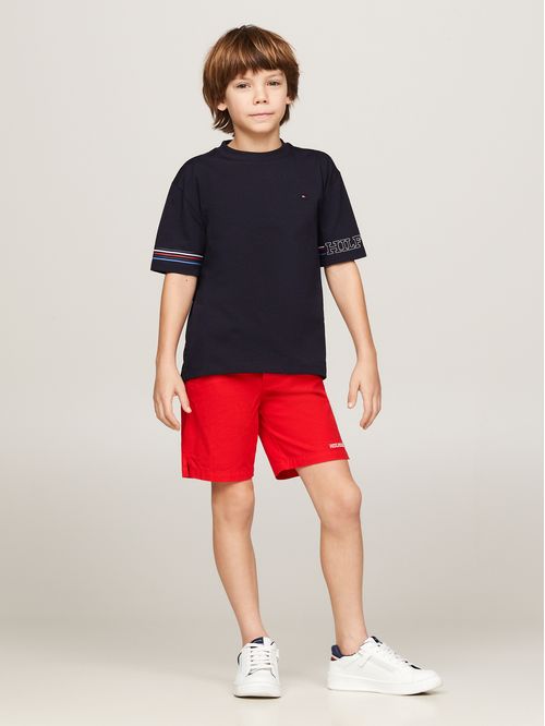 CAMISETA DE CORTE REGULAR CON RAYAS (NIÑOS)