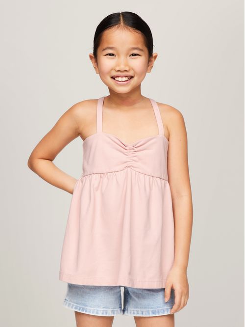 CAMISETA GLOBAL STRIPE CON TIRANTES CRUZADOS (NIÑOS)
