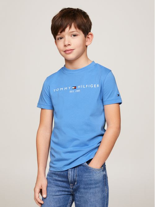 CAMISETA ESSENTIAL DE CUELLO REDONDO CON LOGO (NIÑOS)