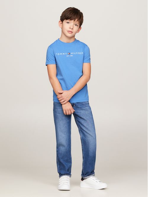 CAMISETA ESSENTIAL DE CUELLO REDONDO CON LOGO (NIÑOS)