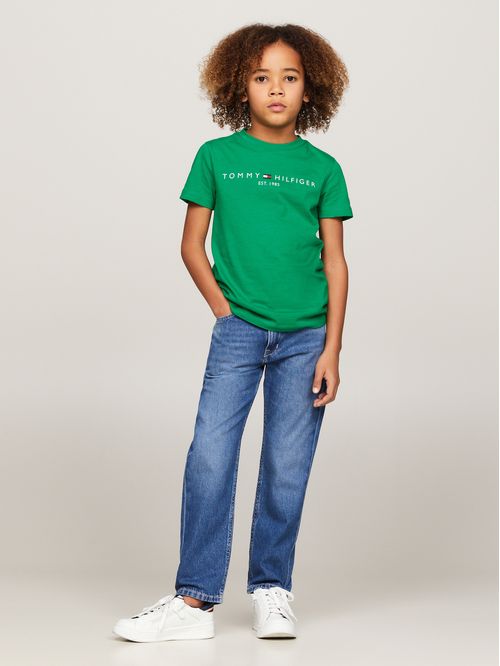 CAMISETA ESSENTIAL DE CUELLO REDONDO CON LOGO (NIÑOS)