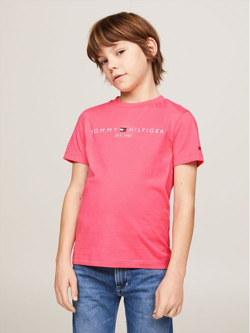 CAMISETA ESSENTIAL DE CUELLO REDONDO CON LOGO (NIÑOS)