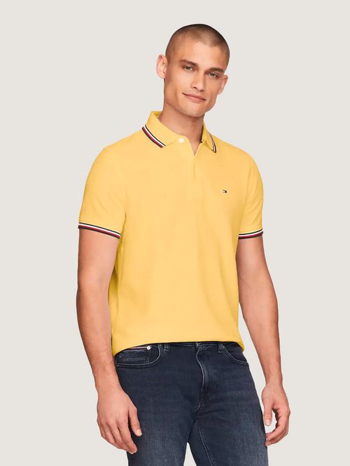 POLO RIBETEADO COLECCIÓN 1985 DE CORTE SLIM