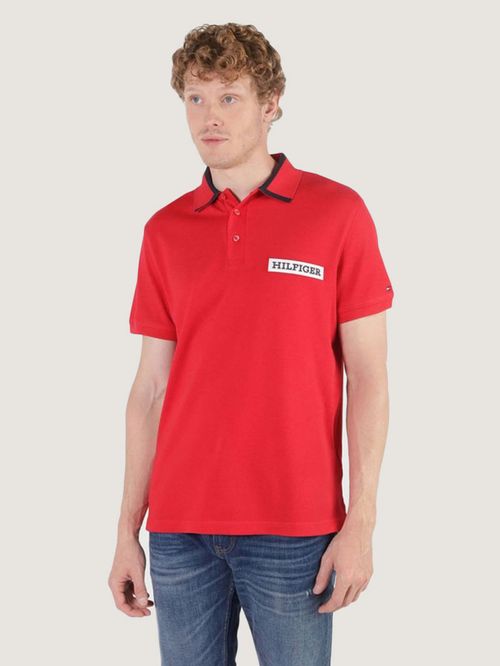 POLO CON LOGO BORDADO DE CORTE REGULAR