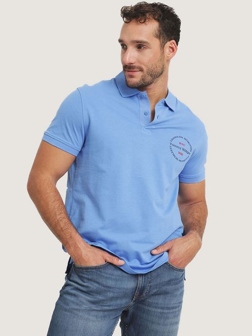 POLO DE CORTE REGULAR CON LOGO CIRCULAR