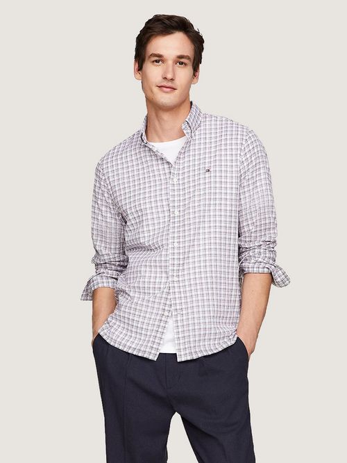 CAMISA GLOBAL STRIPE CON MICROESTAMPADO