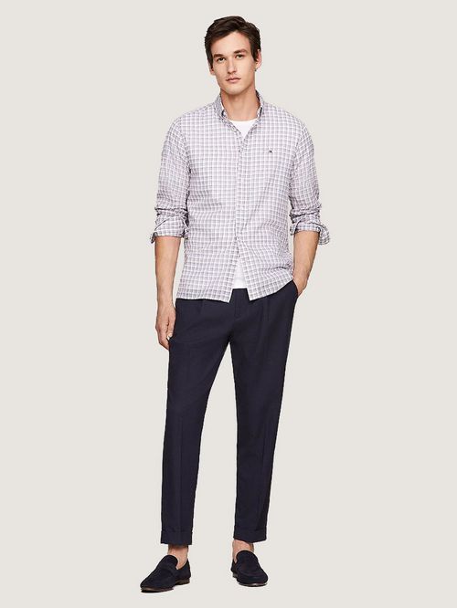 CAMISA GLOBAL STRIPE CON MICROESTAMPADO