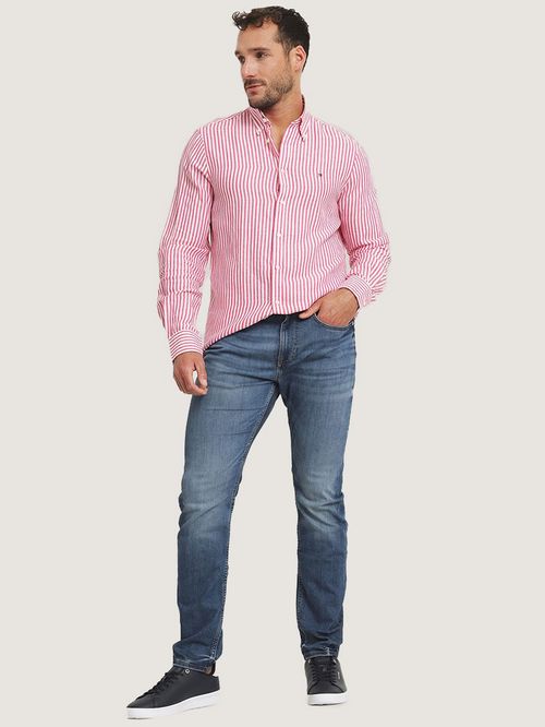 CAMISA DE RAYAS CON LOGO