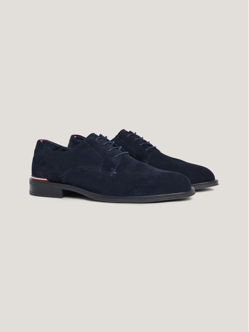 ZAPATOS DERBY DE PIEL ANTE CON CORDONES