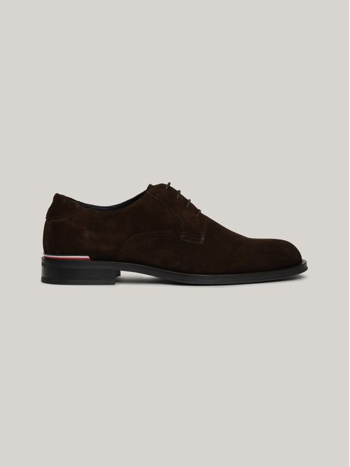 ZAPATOS DERBY DE PIEL ANTE CON CORDONES