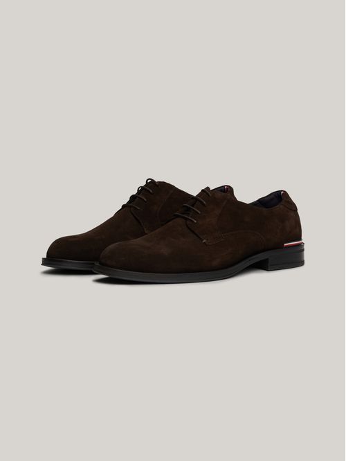 ZAPATOS DERBY DE PIEL ANTE CON CORDONES