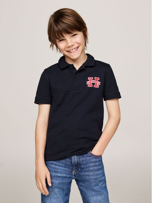 POLO DE CORTE REGULAR CON INICIAL (NIÑOS)