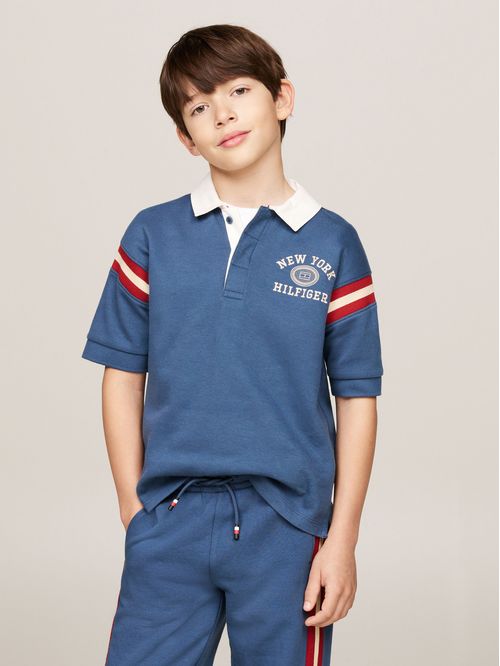 POLO DE CORTE REGULAR CON MONOTIPO HILFIGER (NIÑOS)