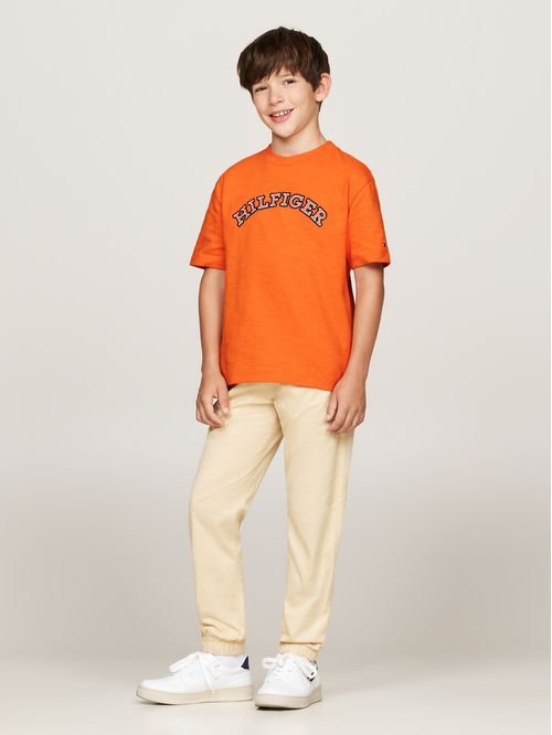 CAMISETA DE CORTE REGULAR CON LOGO MONOTIPO (NIÑOS)