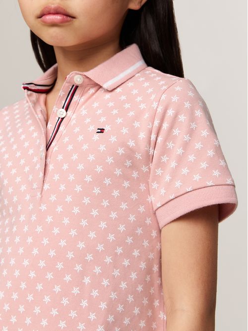 VESTIDO TIPO POLO CON ESTAMPADOS DE ESTRELLAS (NIÑOS)