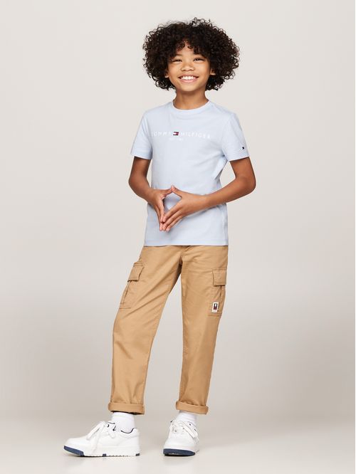 CAMISETA ESSENTIAL DE CUELLO REDONDO CON LOGO (NIÑOS)