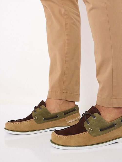 ZAPATOS DE ANTE COLOR BLOCK