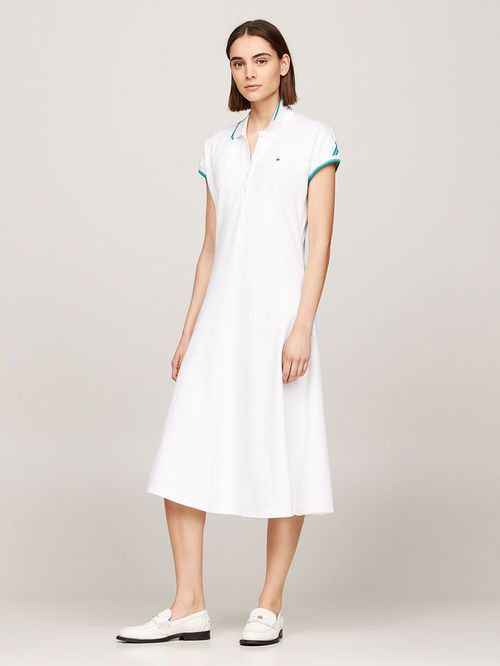 VESTIDO TIPO POLO CON CINTA DISTINTIVA