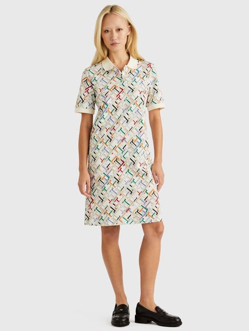 VESTIDO TIPO POLO DE ESTAMPADO MONOGRAMA TH