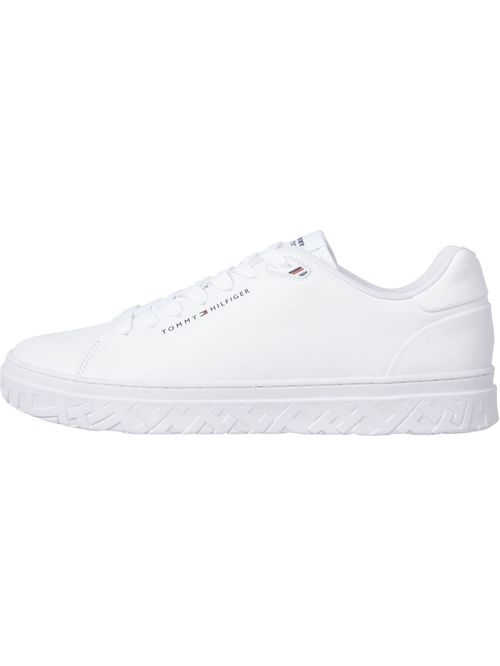 DEPORTIVOS DE TENIS EN CUERO CON MONOGRAMA TH