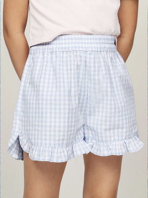 PANTALÓN CORTO DE CUADROS VICHY CON VOLANTES (NIÑOS)