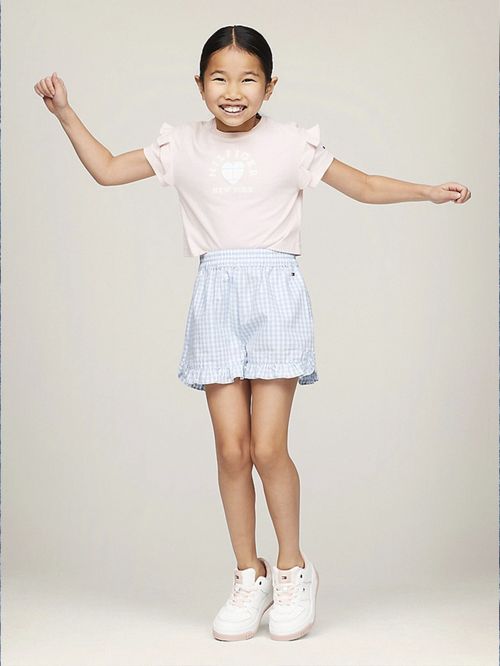 PANTALÓN CORTO DE CUADROS VICHY CON VOLANTES (NIÑOS)