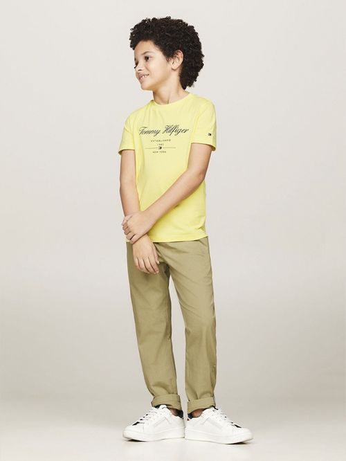 CAMISETA DE CUELLO REDONDO CON LOGO EN SCRIPT (NIÑOS)