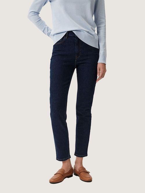 JEANS RECTOS SLIM DE TIRO ALTO