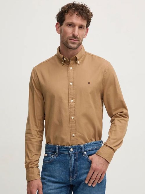 CAMISA REGULAR CON LOGO BORDADO