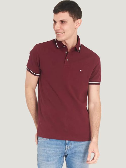 POLO DE CORTE SLIM CON RIBETES