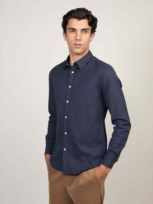 CAMISA ESTAMPADA DE CORTE SLIM