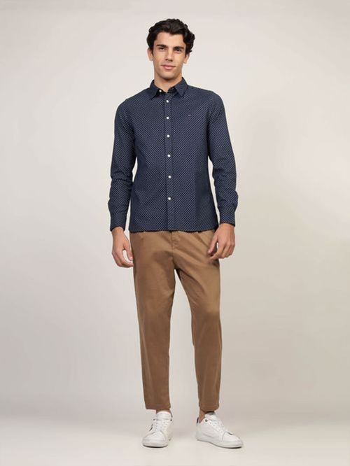 CAMISA ESTAMPADA DE CORTE SLIM