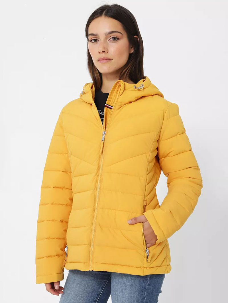 Chaqueta Tommy Hilfiger Mujer Ropa CHOMPA BÁSICA HILFIGER CON CAPUCHA