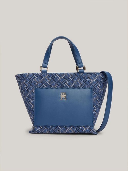 BOLSO TOTE PEQUEÑO DE LONA EN JACQUARD