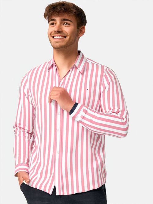CAMISA OXFORD DE RAYAS