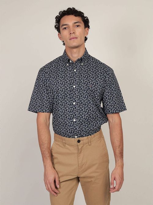 CAMISA POPLIN CON ESTAMPADO FLORAL
