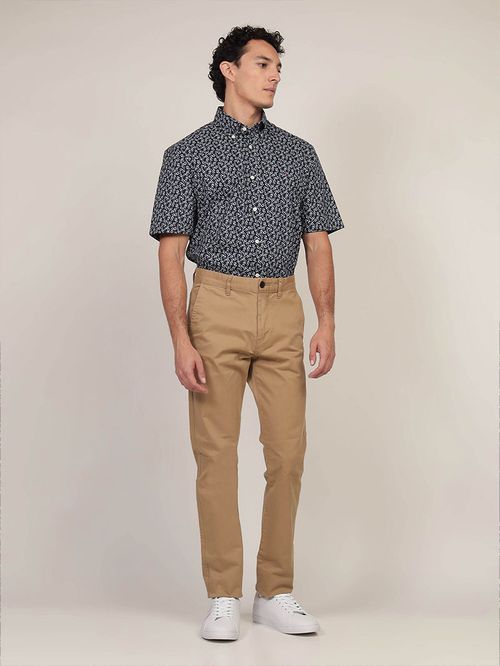 CAMISA POPLIN CON ESTAMPADO FLORAL