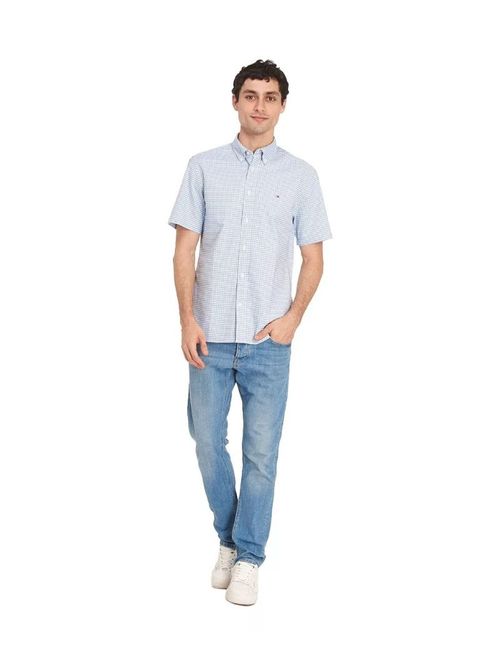 CAMISA OXFORD DE CUADROS GINGHAM