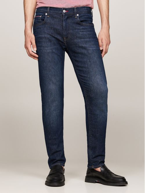 JEANS BLEECKER TH FLEX AJUSTADOS Y DESTEÑIDOS