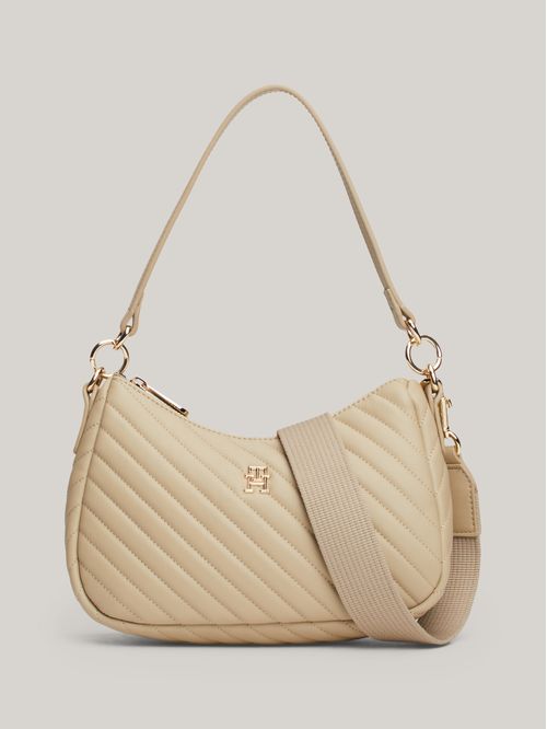 CARTERA DE HOMBRO ACOLCHADA CON MONOGRAMA TH