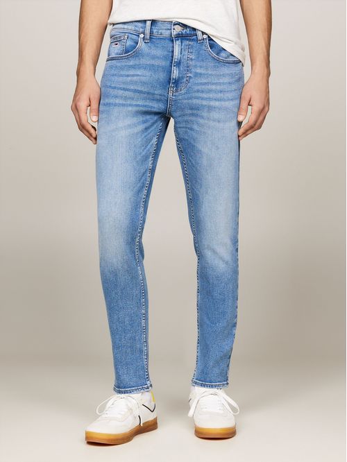 JEANS AUSTIN CÓNICOS DE CORTE AJUSTADO Y DESTEÑIDOS
